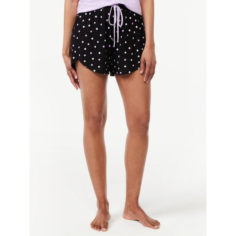 Joyspun Women s Tulip Hem Sleep Shorts Sizes S to 3X Walmart