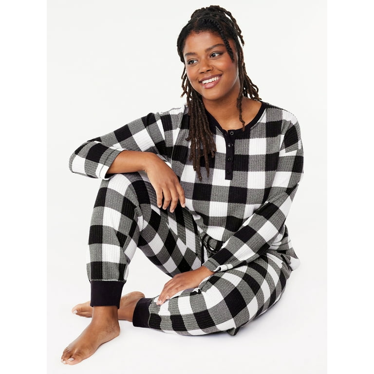 Womens waffle pajamas hotsell