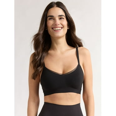 Joyspun Women’s Wire-Free Bonded Bra with Removable Pads, Sizes XS-3XL