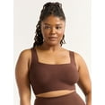 thumbnail image 1 of Joyspun Women’s Wire-Free Bonded Longline Square Neck Bra, Sizes XS-3XL, 1 of 4
