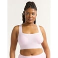 thumbnail image 1 of Joyspun Women’s Wire-Free Bonded Longline Square Neck Bra, Sizes XS-3XL, 1 of 2