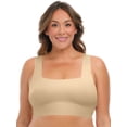 thumbnail image 1 of Joyspun Women’s Wire-Free Bonded Longline Square Neck Bra, Sizes XS-XXXL, 1 of 5