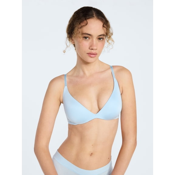 Joyspun Women's Wirefree Shine Push Up Bra, Sizes S-3XL