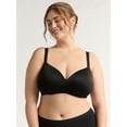 thumbnail image 1 of Joyspun Women's & Women's Plus Brushed Micro Wireless Bra, Sizes 38DD-46DDD, 1 of 6
