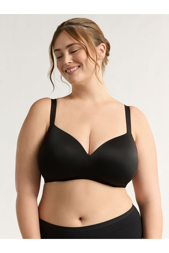 Women's & Women's Plus Brushed Micro Wireless Bra, Sizes 38DD-46DDD