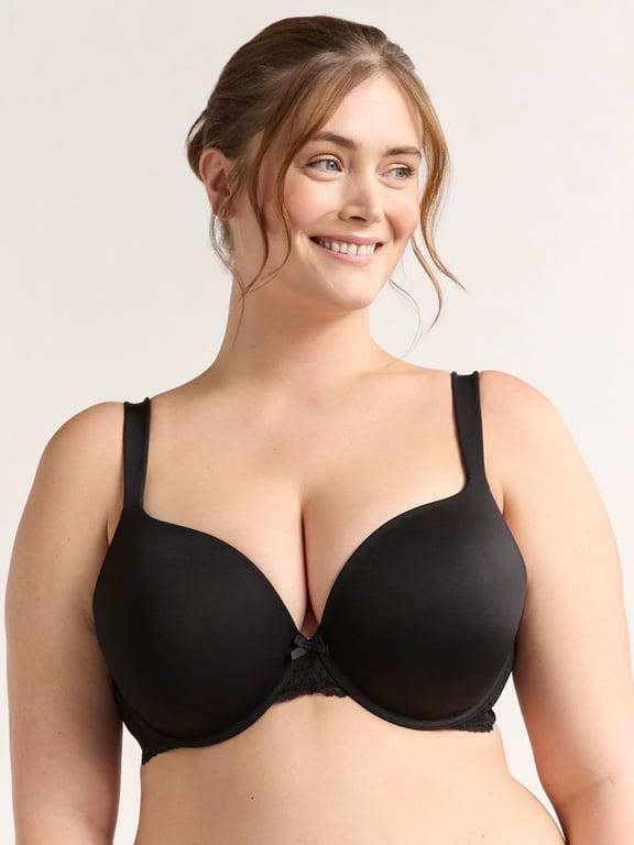 Women's & Women's Plus Lace Wing T-Shirt Bra, Sizes 38DD-46DDD