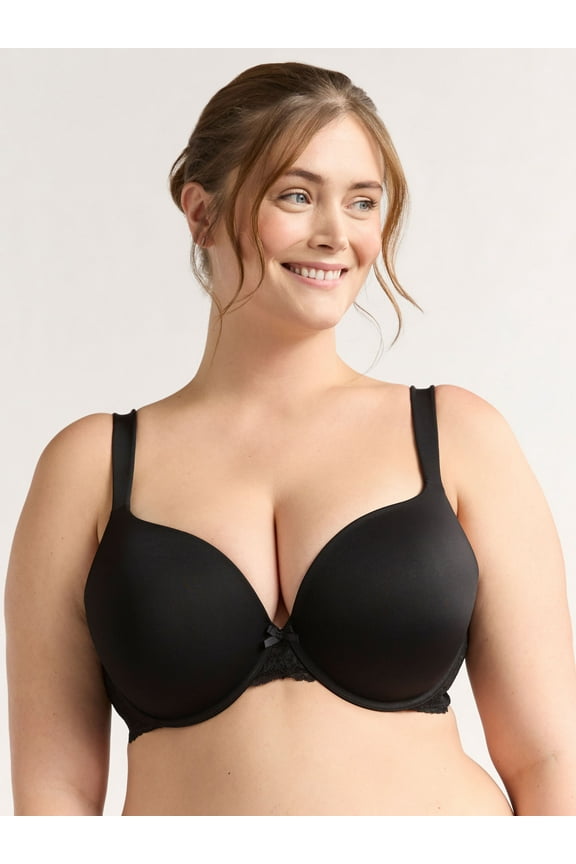 Women's & Women's Plus Lace Wing T-Shirt Bra, Sizes 38DD-46DDD
