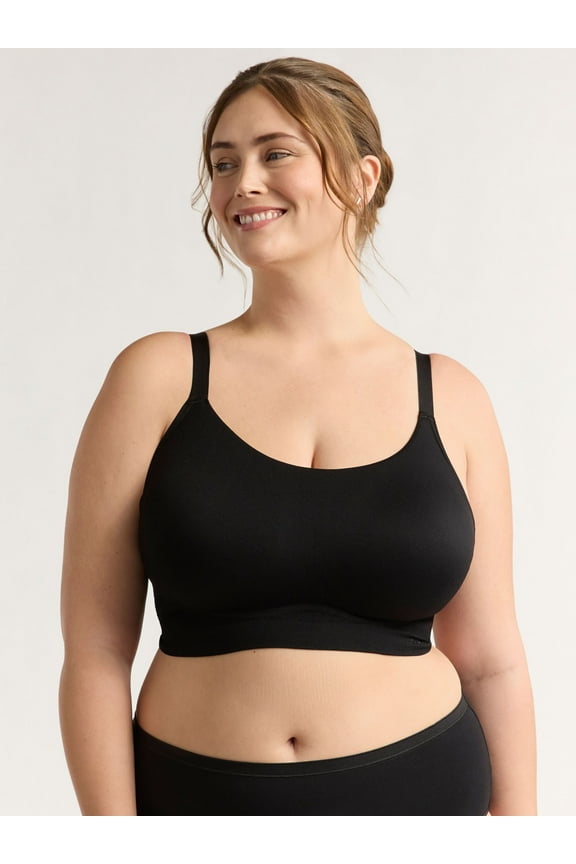 Women's & Women's Plus Seamless Scoop Bralette, Sizes 1X-4X