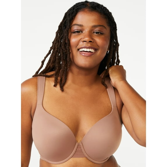 Joyspun Women's & Women's Plus Size Underwire T-Shirt Bra, Sizes 38DD to 46DDD