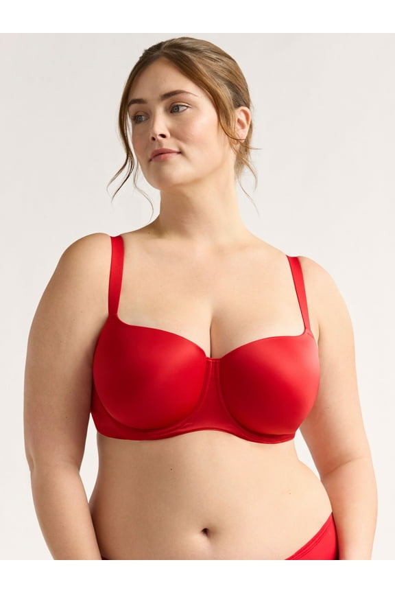 Women's & Women's Plus Smooth Balconette Bra, Sizes 38DD-46DDD