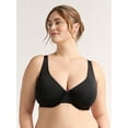 thumbnail image 1 of Joyspun Women's & Women's Plus Smooth Micro Unlined Underwire Bra, Sizes 38DD-46DDD, 1 of 6