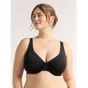 Joyspun Womens & Womens Plus Smooth Micro Unlined Underwire Bra, Sizes 38DD-46DDD