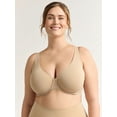 thumbnail image 1 of Joyspun Women's & Women's Plus Smooth Micro Unlined Underwire Bra, Sizes 38DD-46DDD, 1 of 6