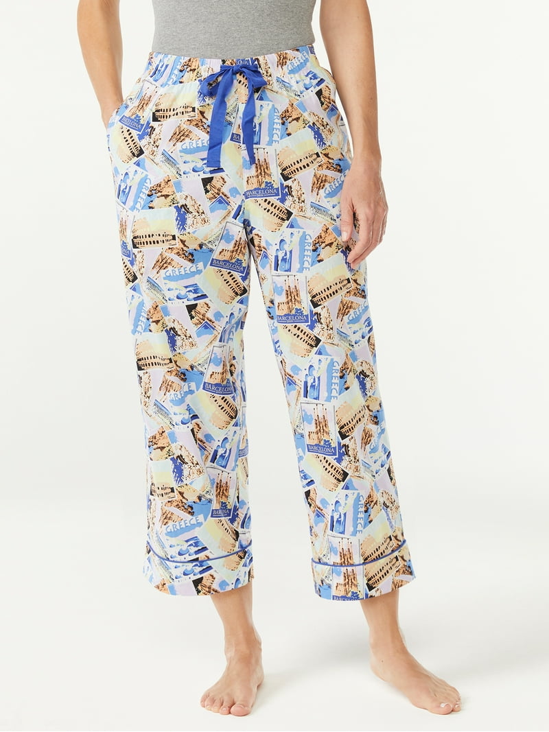 Joyspun Woven Capri Pajama Pants - Cotton Poplin - Walmart.com Joyspun Woven Capri Pajama Pants - Cotton Poplin - Walmart.com