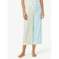 thumbnail image 1 of Joyspun Women's Woven Cropped Pajama Pants, Sizes S to 3X, 1 of 5