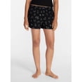 thumbnail image 1 of Joyspun Women's Woven Pajama Boxer Shorts, 3'' Inseam, Sizes XS-2X, 1 of 6