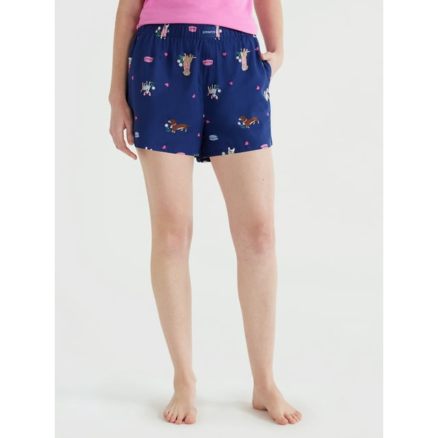 Find Your Perfect Joyspun Women's Woven Pajama Boxer Shorts, Sizes XS