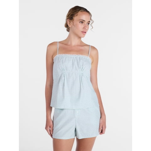 Women's Woven Poplin Sleep Cami Top, Sizes XS-3X