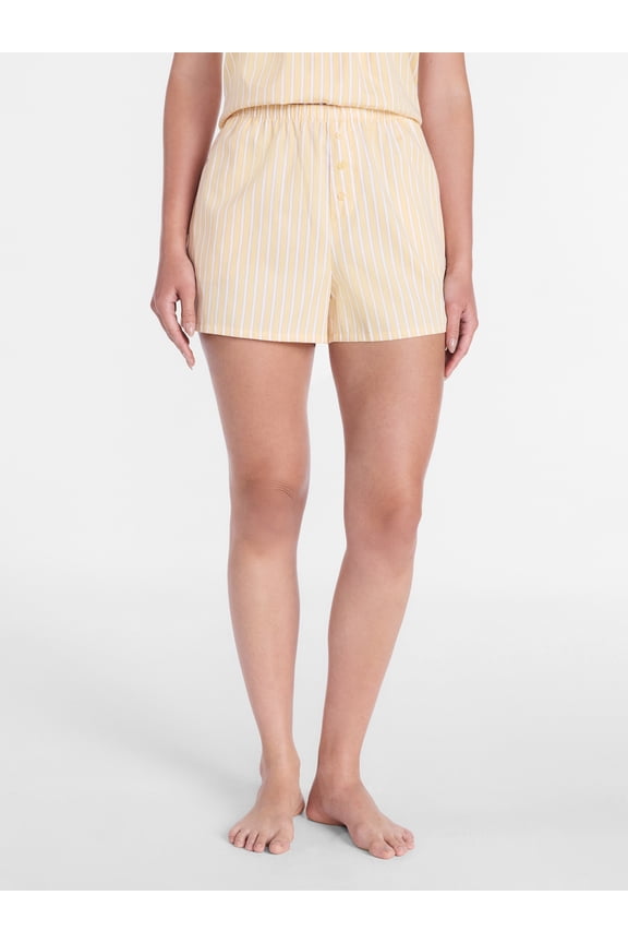 Women's Woven Poplin Sleep Shorts, 3'' Inseam, Sizes XS-3X