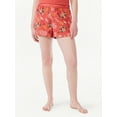 thumbnail image 1 of Joyspun Women's Woven Print Boxer Sleep Shorts, Sizes S to 3X, 1 of 6