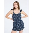 thumbnail image 1 of Joyspun Women's Woven Sleep Cami and Shorts Set with Ruffle, 2-Piece, Sizes XS-3X, 1 of 6
