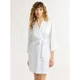 thumbnail image 1 of Joyspun Women’s and Women’s Plus Bridal Satin Robe, Sizes XS to 3X, 1 of 5