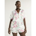 thumbnail image 1 of Joyspun Women’s and Women’s Plus Bridal Satin Shortie Pajama Set, Sizes XS to 3X, 1 of 8