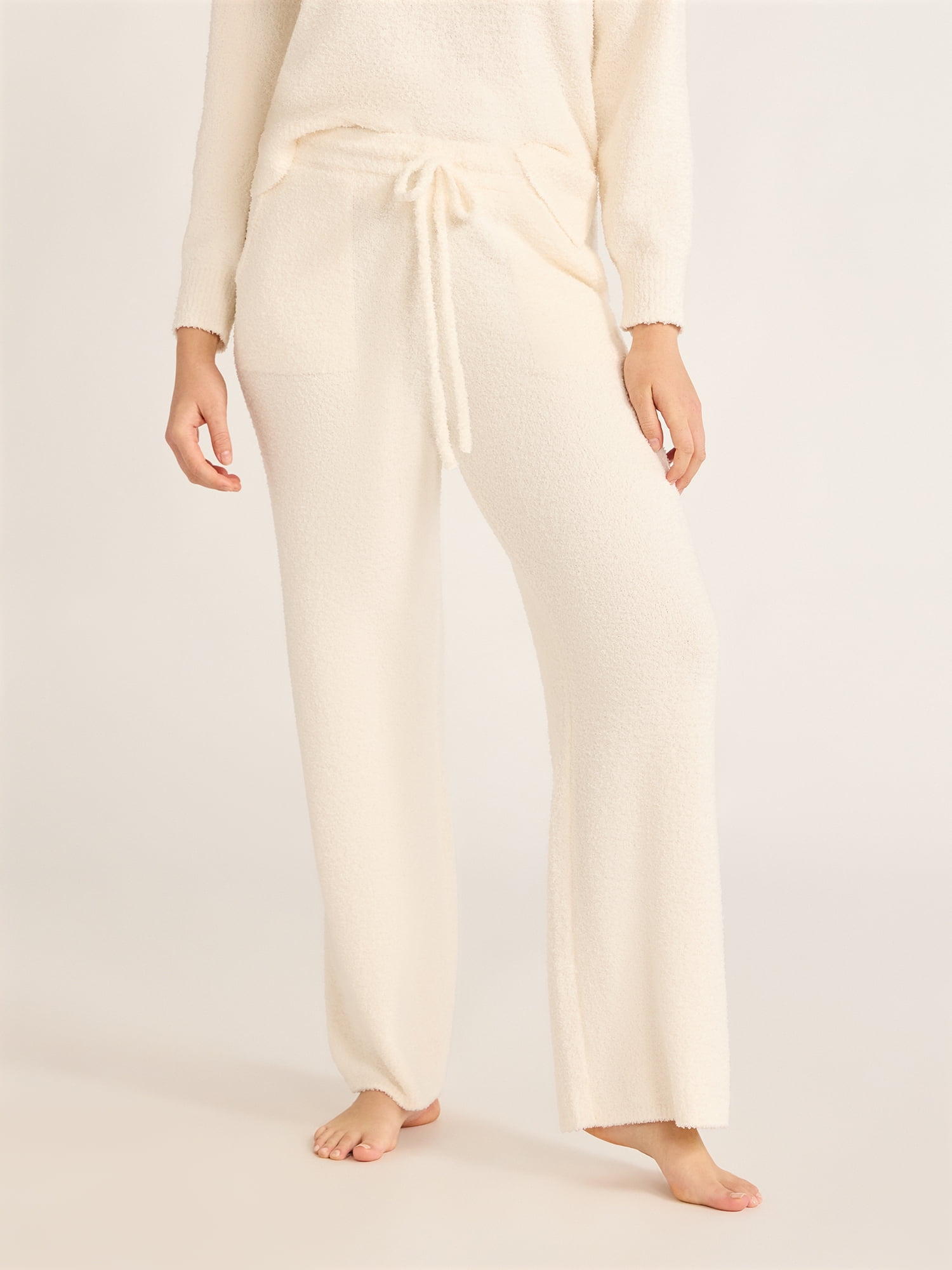Joyspun Women's Chenille Elastic Waist Pant, Size XS - 3X