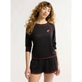 thumbnail image 1 of Joyspun Women's and Women’s Plus Hacci Knit Sleep Top, Sizes XS to 3X, 1 of 6