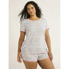 Loft Women's Soft Short Sleeve Top & Bike Short Sleep Set