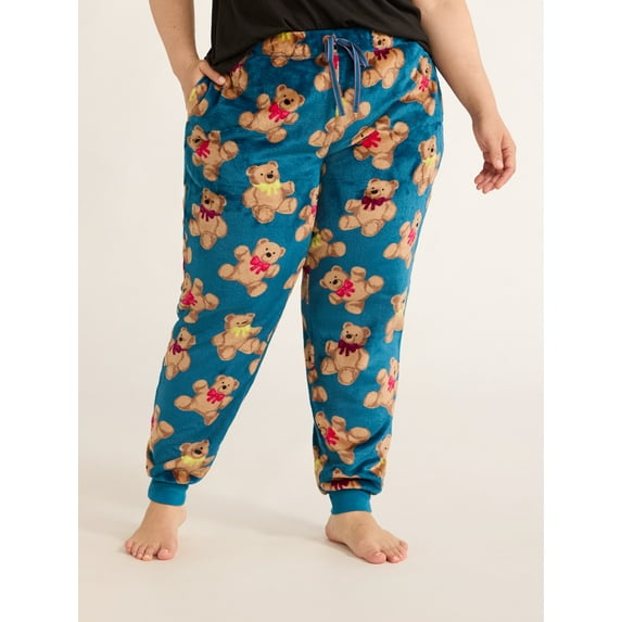 Joyspun Women's and Women's Plus Plush Sleep Jogger Pants, Sizes XS-3X