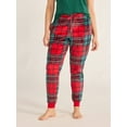 thumbnail image 1 of Joyspun Women's and Women's Plus Plush Sleep Jogger Pants, Sizes XS-3X, 1 of 2