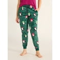thumbnail image 1 of Joyspun Women's and Women's Plus Plush Sleep Jogger Pants, Sizes XS-3X, 1 of 6