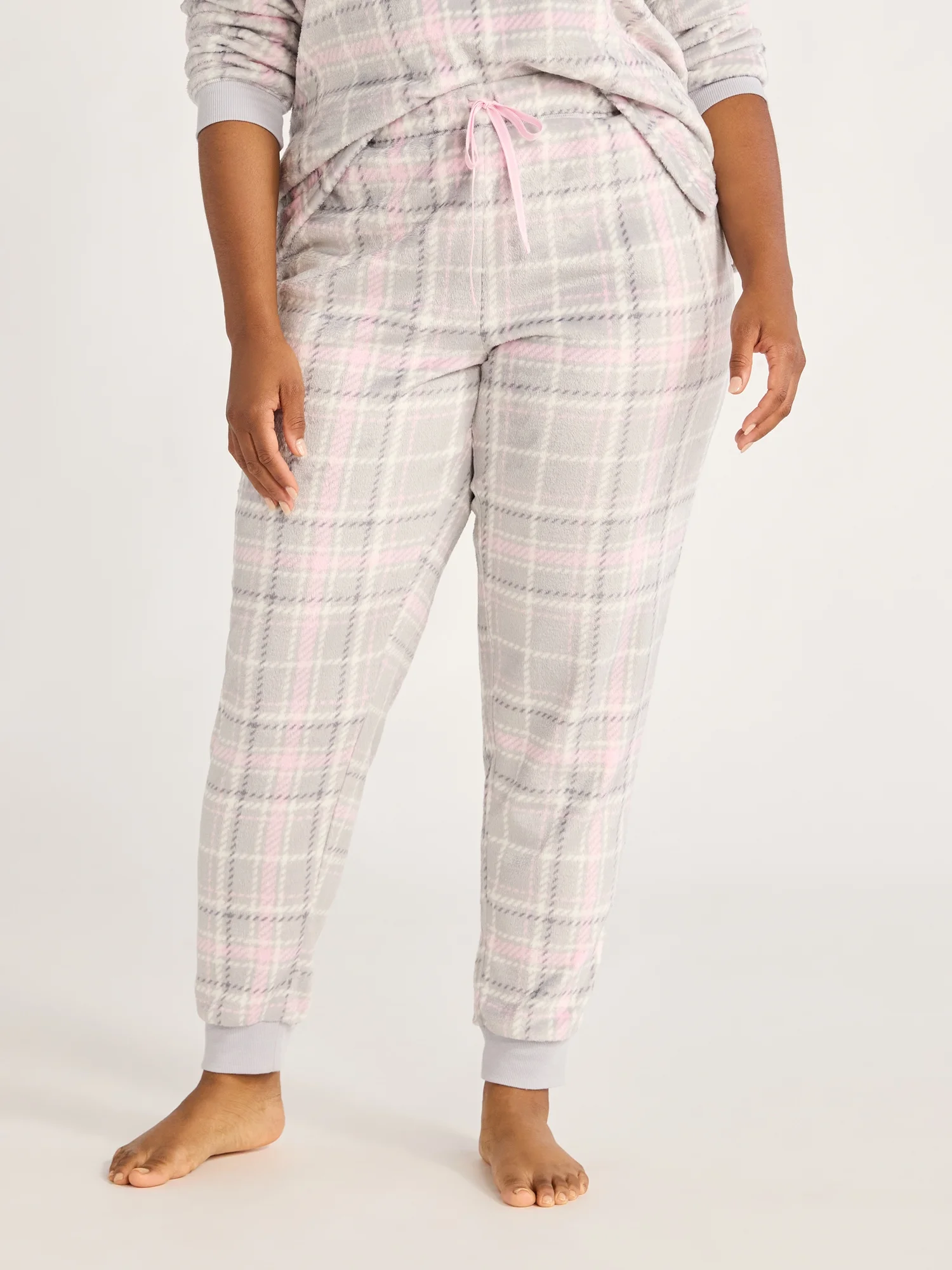 Joyspun Women's and Women's Plus Plush Sleep Jogger Pants, Sizes XS-3X