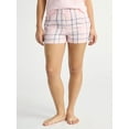 thumbnail image 1 of Joyspun Women's Woven Pajama Boxer Shorts, 3'' Inseam, Sizes XS-3X, 1 of 6