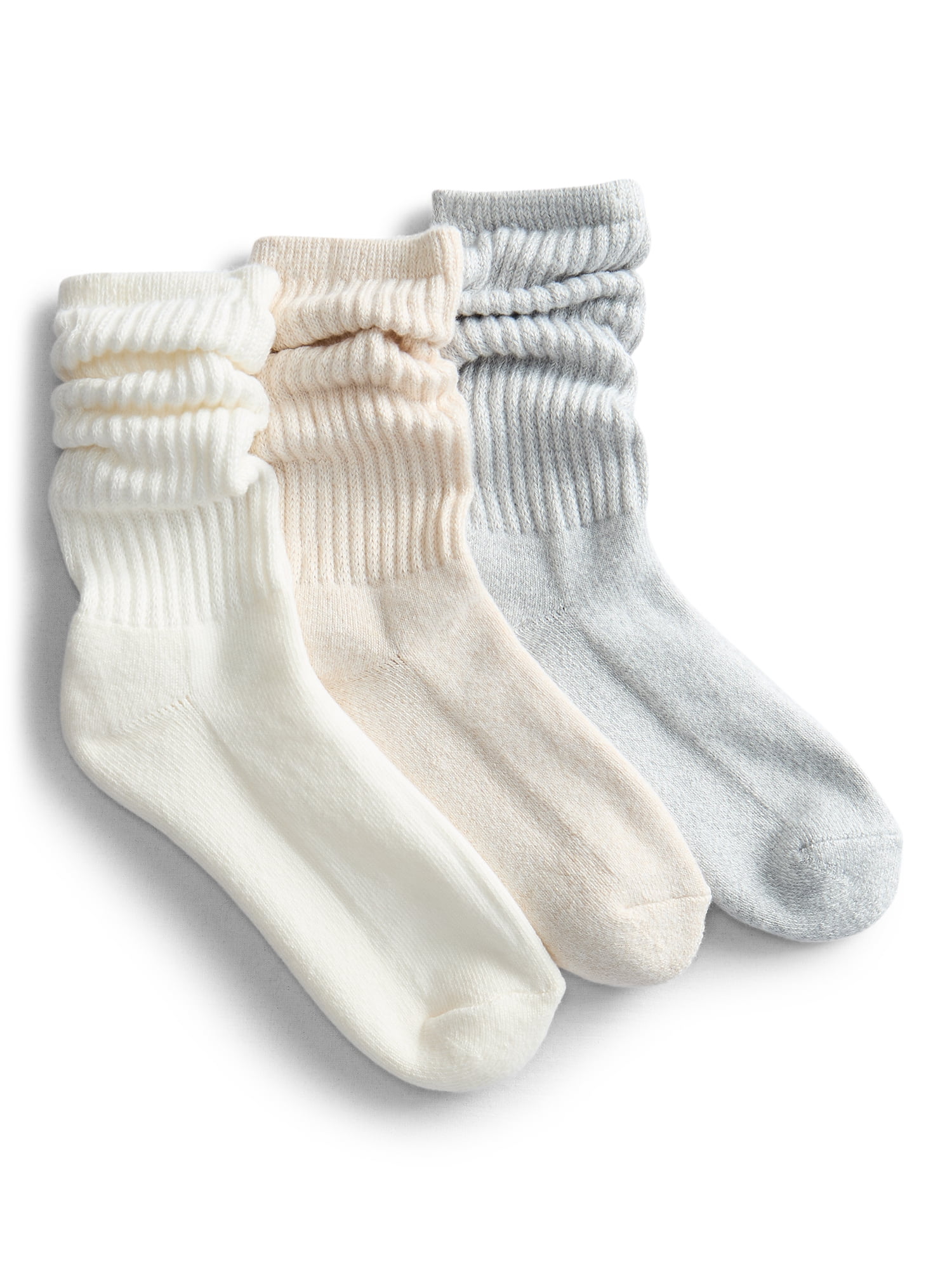 Joyspun Women’s Comfort Classic Slouch Socks, 3-Pack, Size 4-10