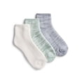 thumbnail image 1 of Joyspun Women’s Comfort Full Terry Ankle Socks, 3-Pack, Shoe Sizes 4-10, 1 of 5