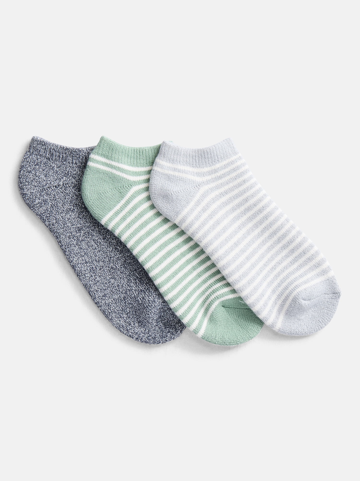 Joyspun Women's Comfort Full Terry Low Cut Socks, 3-Pack, Fits Shoe Size 4-10