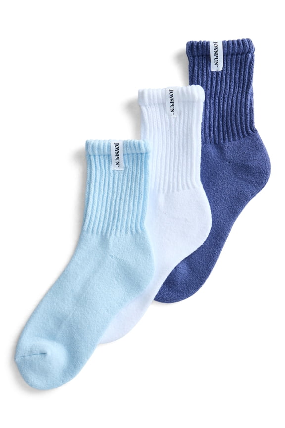 Women’s Comfort Slouch Ankle Socks, 3-Pack, Size 4-10