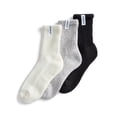 thumbnail image 1 of Joyspun Women’s Comfort Slouch Ankle Socks, 3-Pack, Size 4-10, 1 of 5