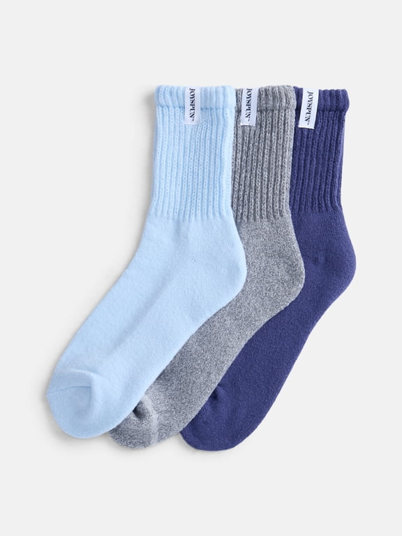 Women's Comfort Slouch Ankle Socks, 3-Pack, Size 4-10