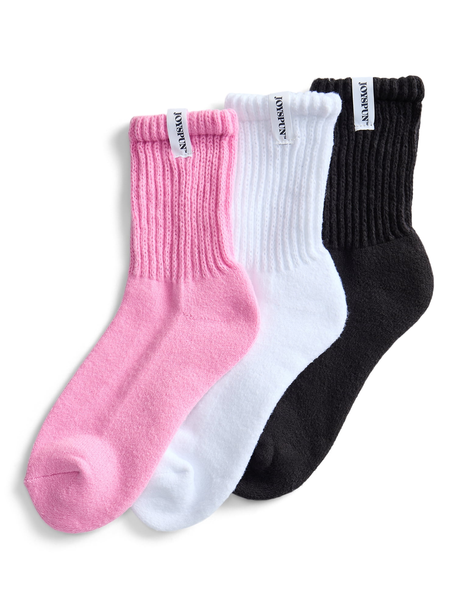 Joyspun Womens Comfort Slouch Ankle, 3-pack, Size 4-10