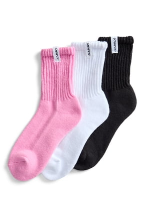 Womens Comfort Slouch Ankle, 3-pack, Size 4-10