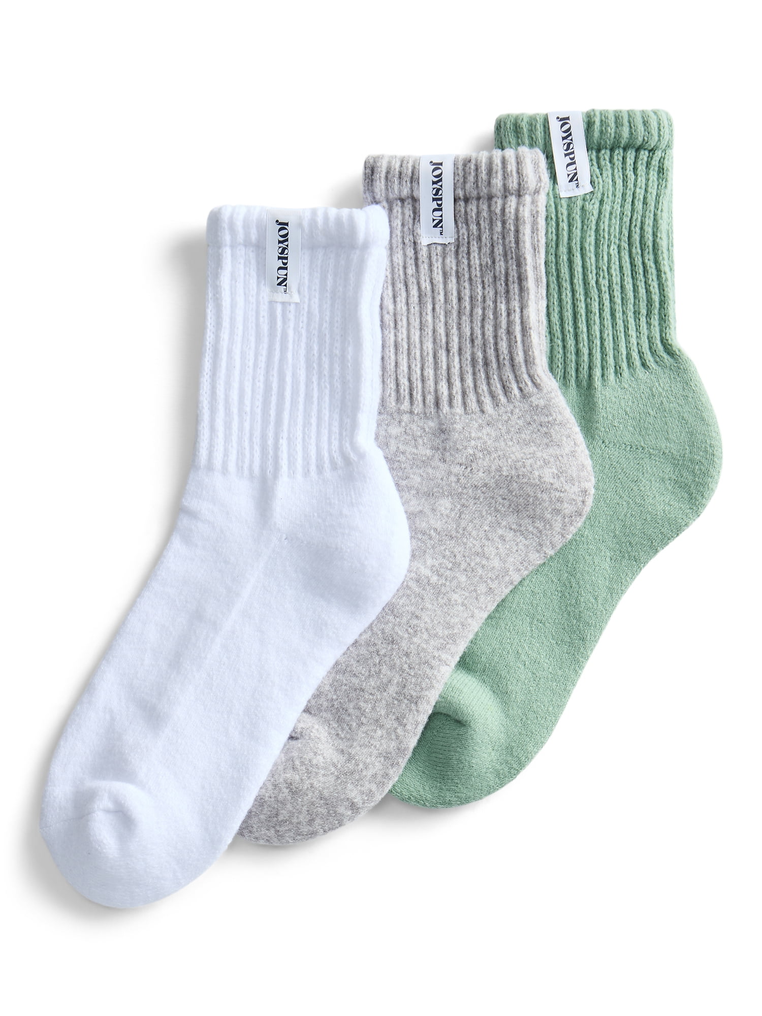 Joyspun Womens Comfort Slouch Ankle, 3-pack, Size 4-10