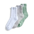 thumbnail image 1 of Joyspun Women’s Comfort Slouch Ankle Socks, 3-Pack, Size 4-10, 1 of 5
