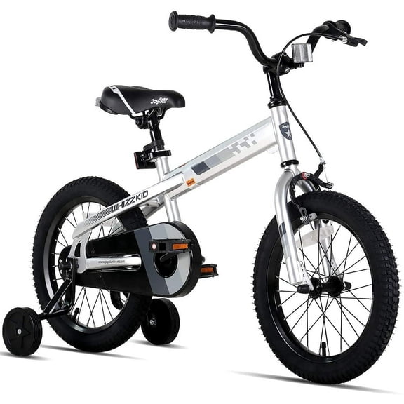Joystar Boys 12'' Adjustable Seat Whizz Kids' Bike, Silver