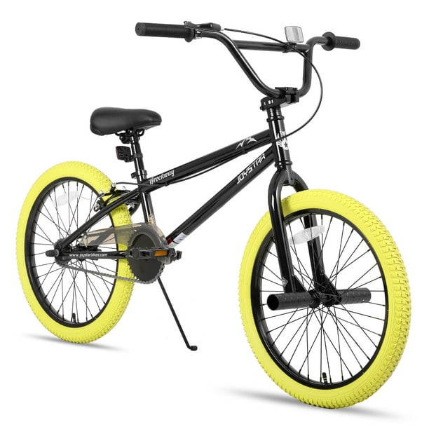 20インチ　キッズバイク ブラック/イエロー バスケット付き Joystar Brockway 20 Kids BMX Bike for Indoor Playgrounds - Walmart