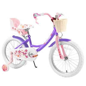 Joystar Unicorn 18inch Girls' Bike, Purple