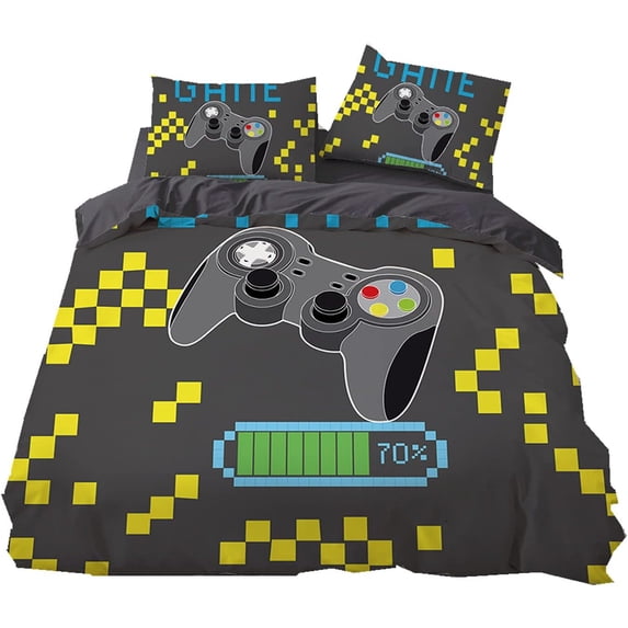 Joystick Duvet Cover Set,Bedding Set for Kids and Adult, Home Decor, Full Size