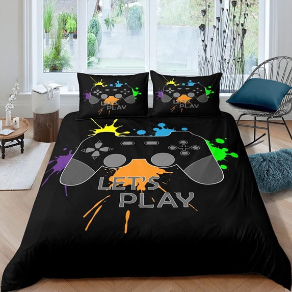 Joystick Duvet Cover Set,Bedding Set for Kids and Adult, Home Decor,Twin Size